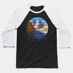 Adventure is Calling I have to go walking outside in nature and enjoy the hike in the beautiful surrounding between rivers, trees, rocks, wildlife and green fields. Hiking is a pure gem of joy.   Baseball T-Shirt